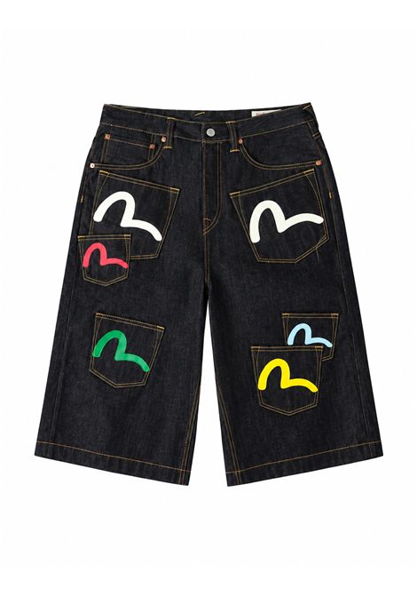 Shorts in denim EVISU | 2EAHTM5DS7031INDX RAW INDIGO